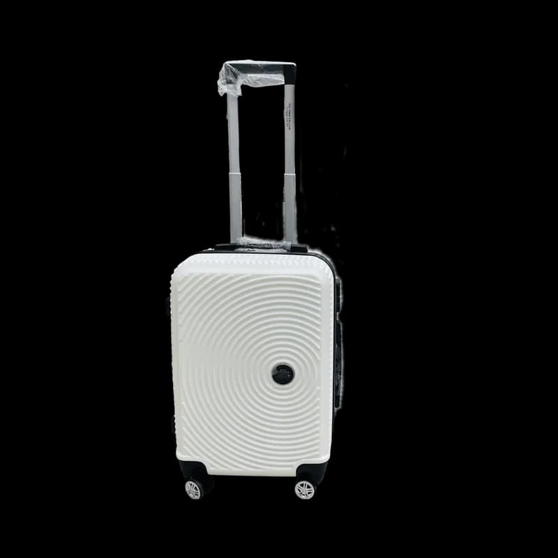 Valise Tec Take incassable / Petit: 55Cm / Blanc