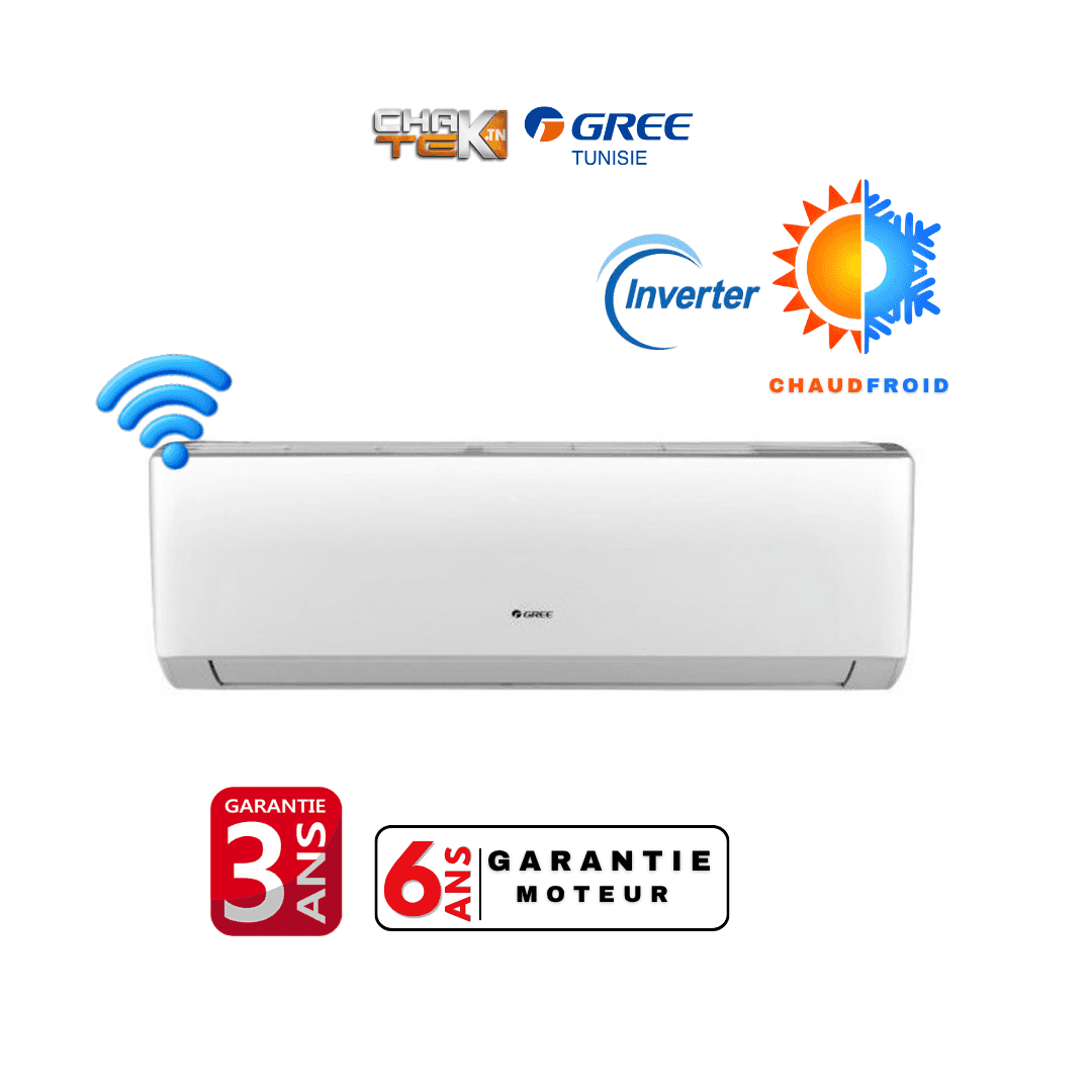 Climatiseur GREE 9000 BTU Tropicalisé Inverter SMART Chaud & Froid