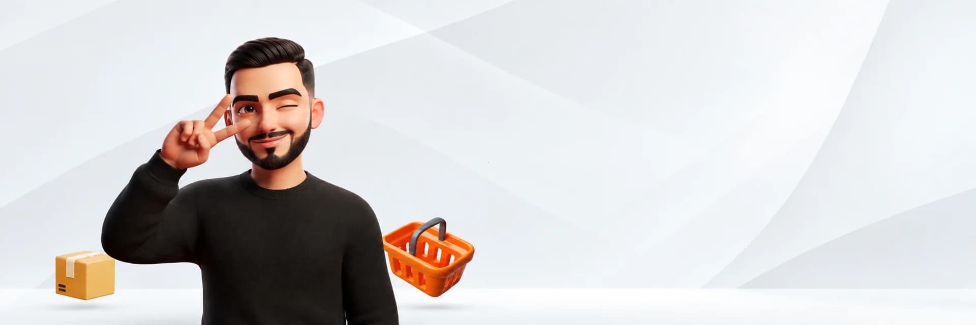 Personnage de la campagne ChakTech avec des colis.