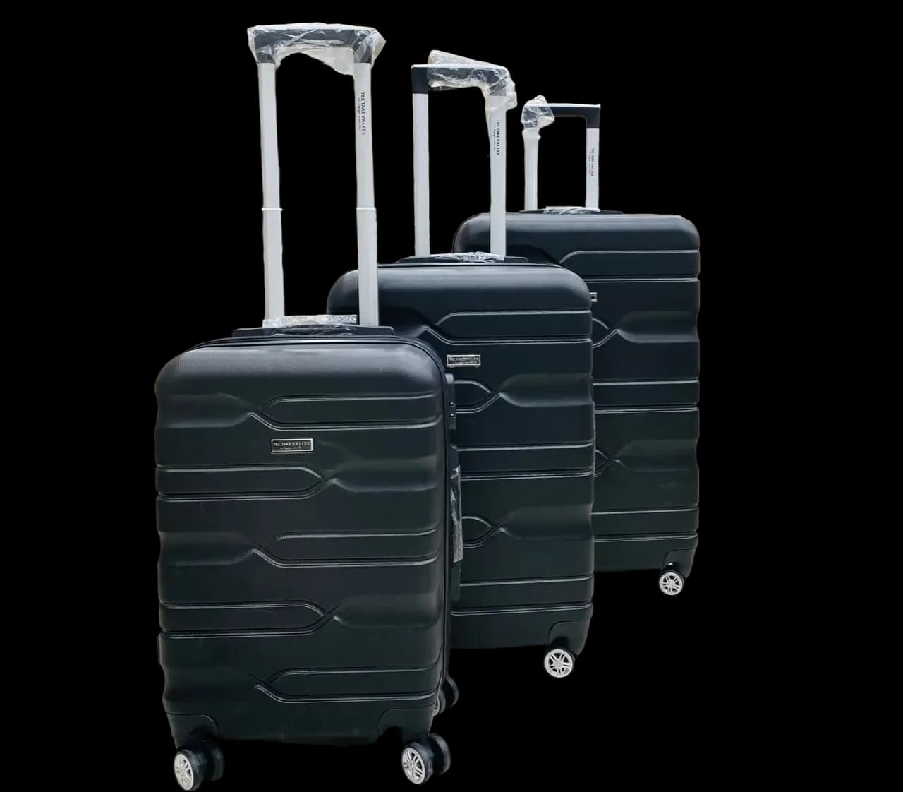 série de 3 valises TEC TAKE incassables Noir