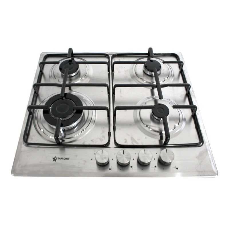 Plaque de Cuisson Starone 4 Feux 60cm Inox Metal ST-614