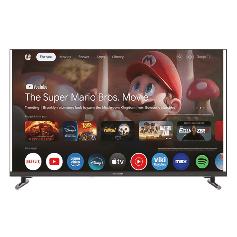 TV MAXWELL 43″ QLED Smart Google TV avec Récepteur Intégré MAX-Q43MG60