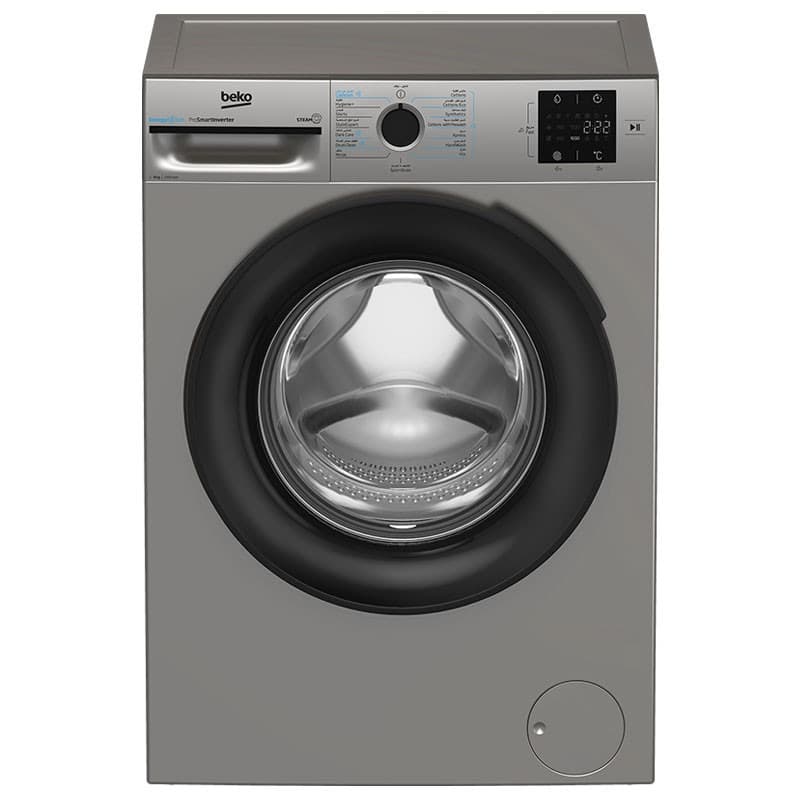 Machine à laver frontale BEKO 8KG Pro Smart Inventer Gris BM3WFT38200BS